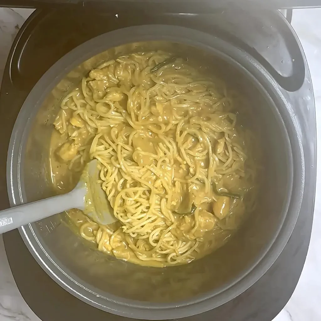 enjoy slow cooked noodles