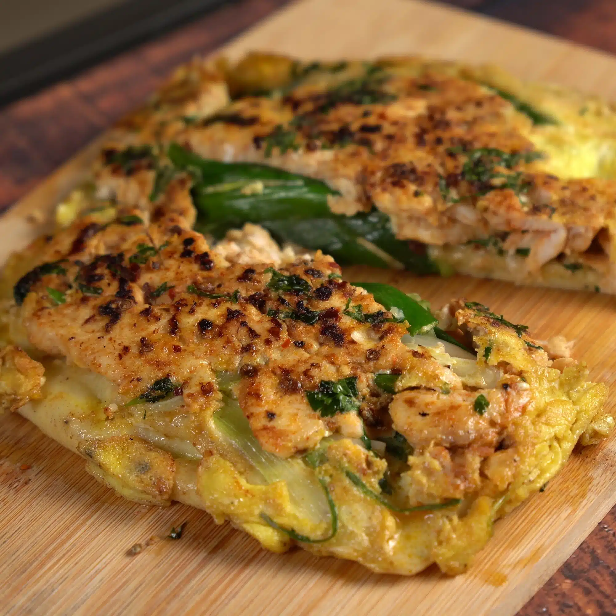 enoki and chicken pajeon