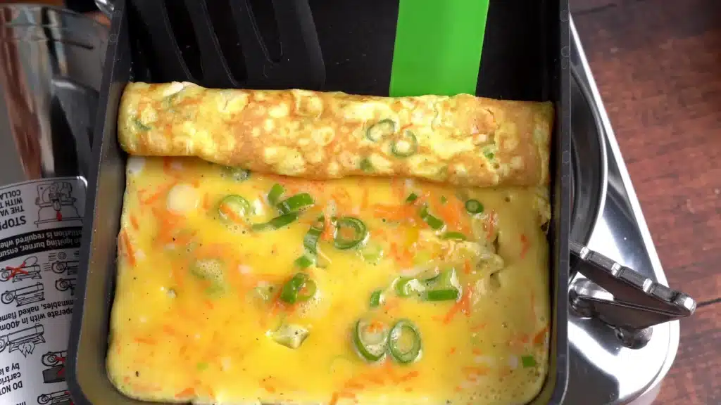 Tamagoyaki - Rolled Omelette In Easy Steps (With Video) gently roll the egg( 1st layer )