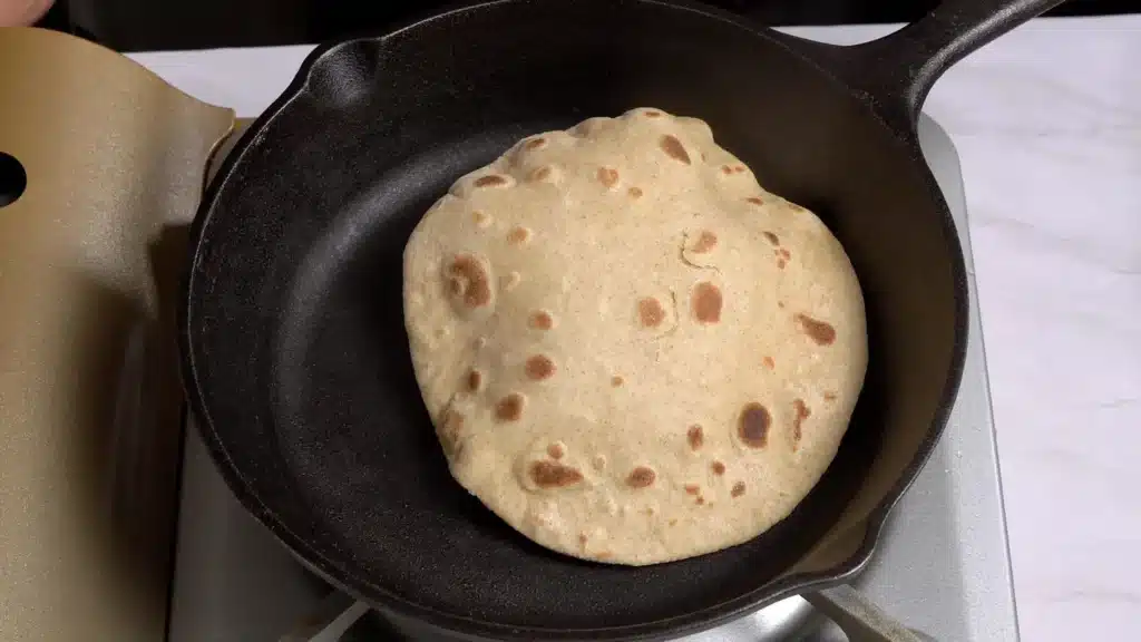 The Best No-Meat Soya Taco Recipe heat a pan , cook from both sides
