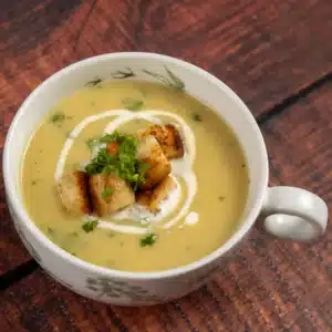 leek and garlic soup