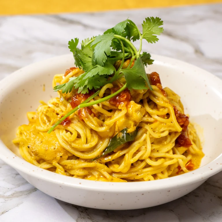 Slow Cooker Curry Noodles