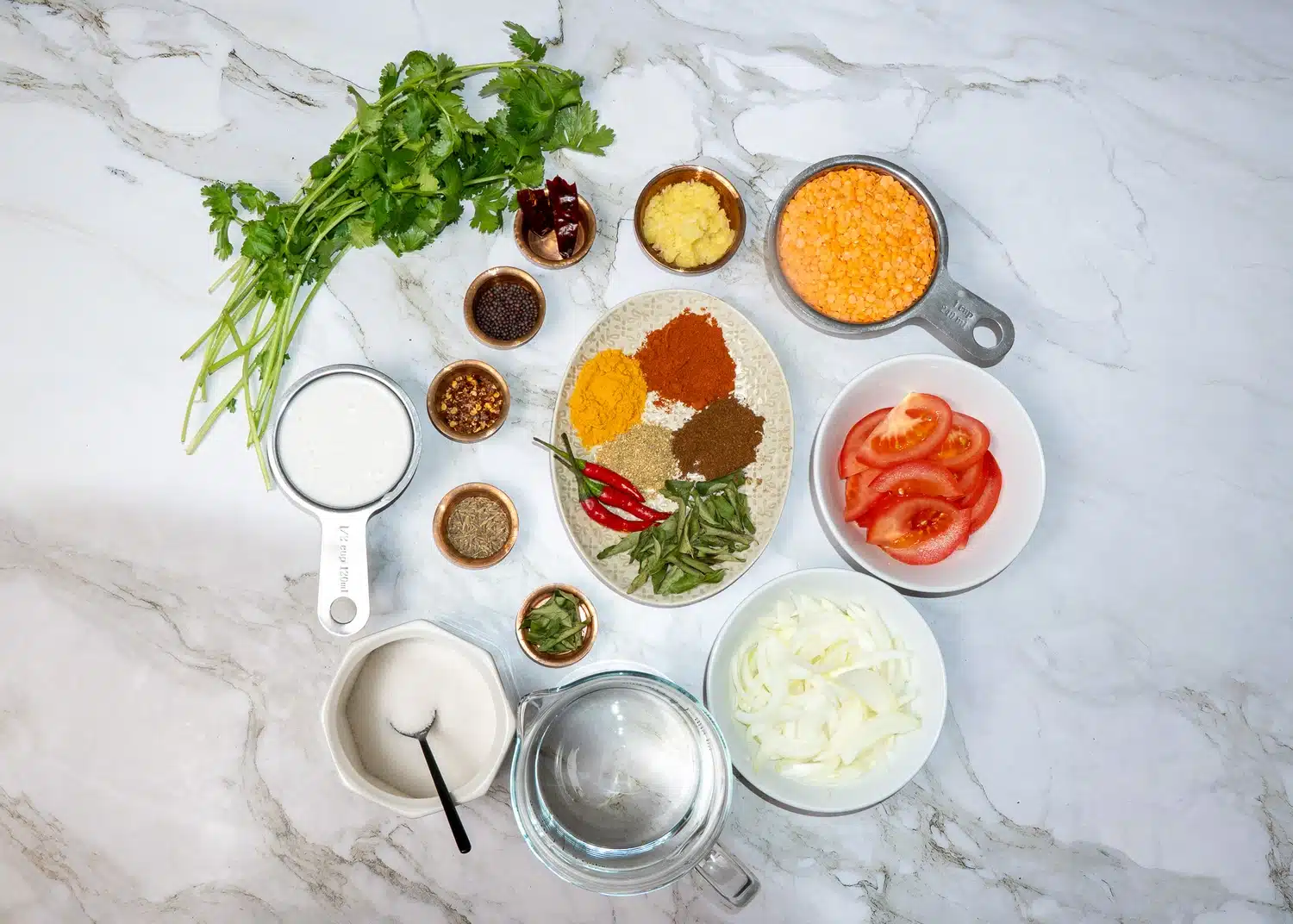 Slow Cooked Sri Lankan Dal ingredients