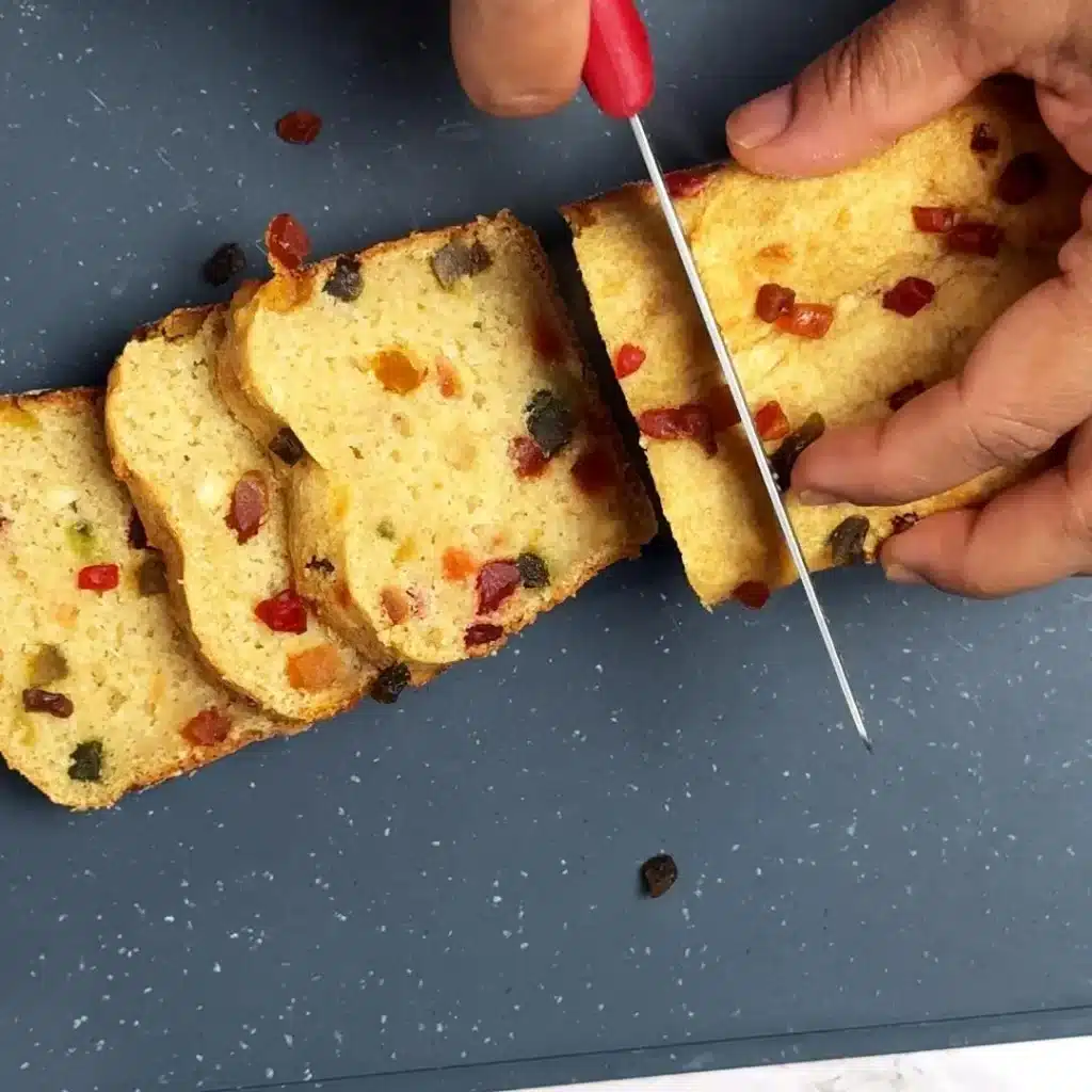 Lentil Tutti Frutti Bread Recipe: No flour No Egg once done , cut and enjoy