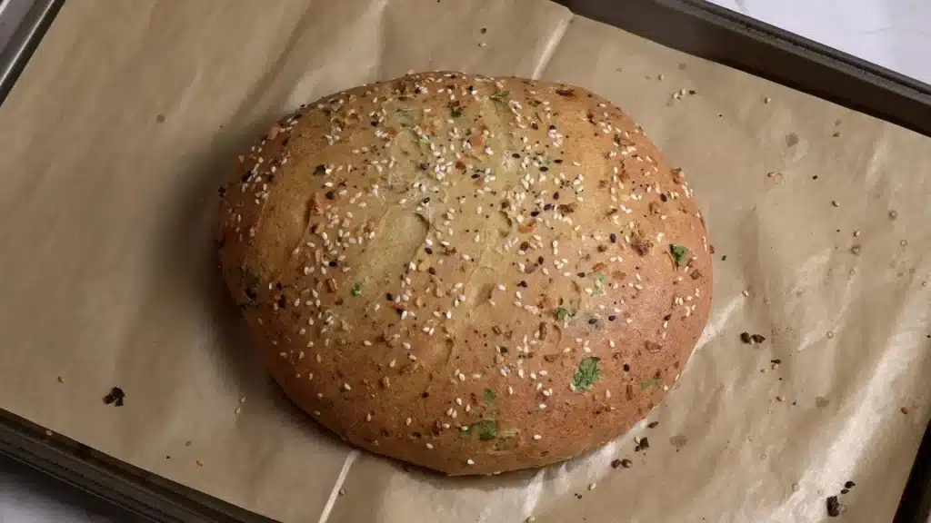 Gluten-Free Lentil Breadsticks (No Yeast, High Protein) sprinkle sesoning and bake 2