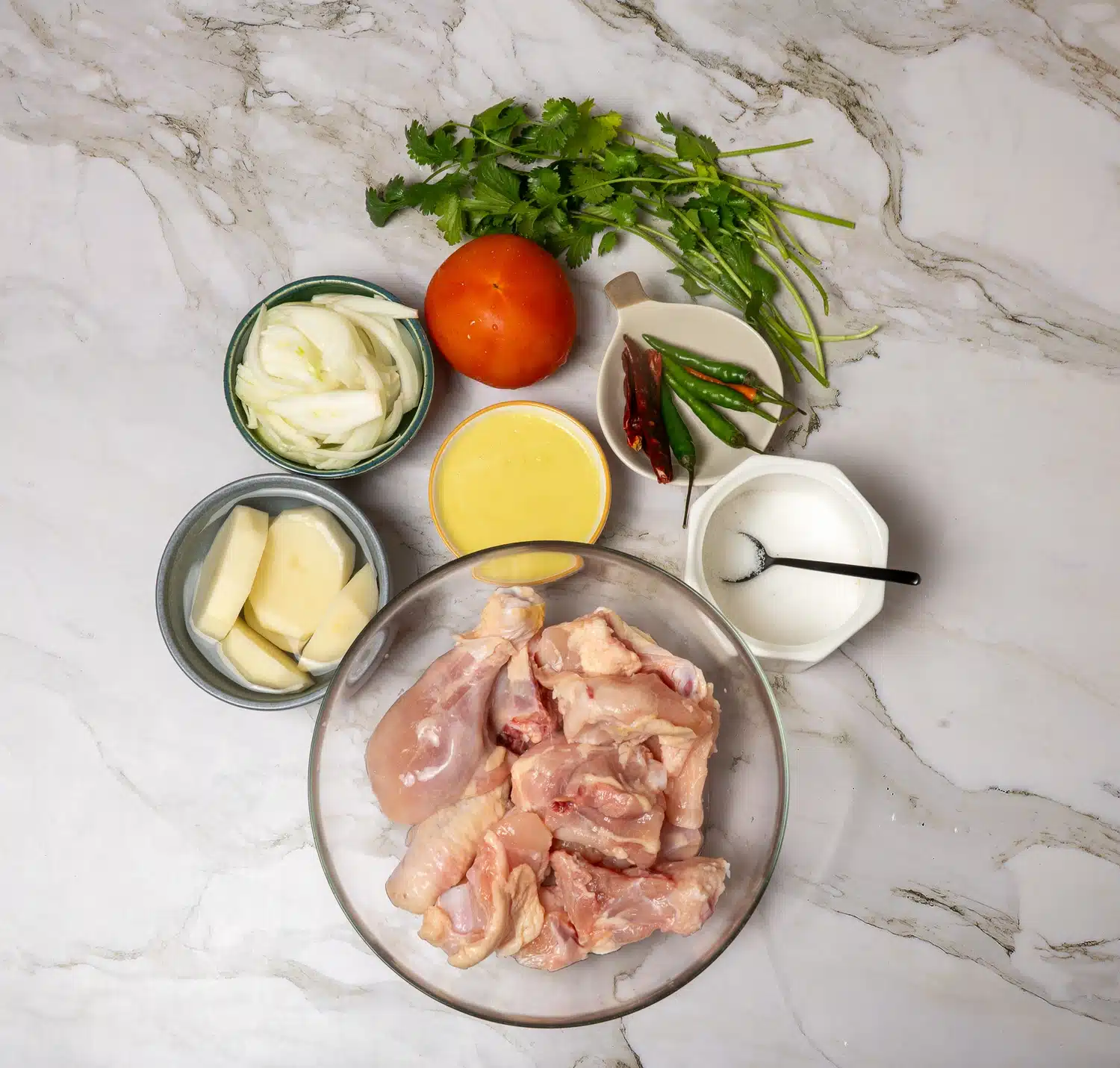 zero oil chicken stew ingredients