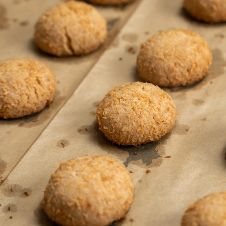Home coconut tea biscuits
