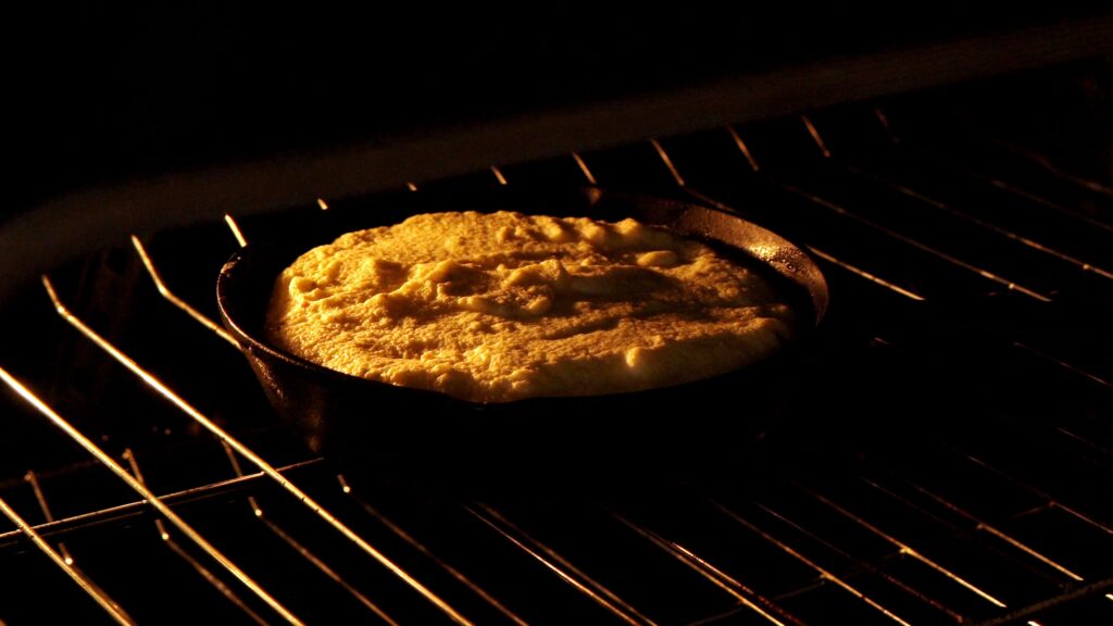 once bottom is set , place it in oven