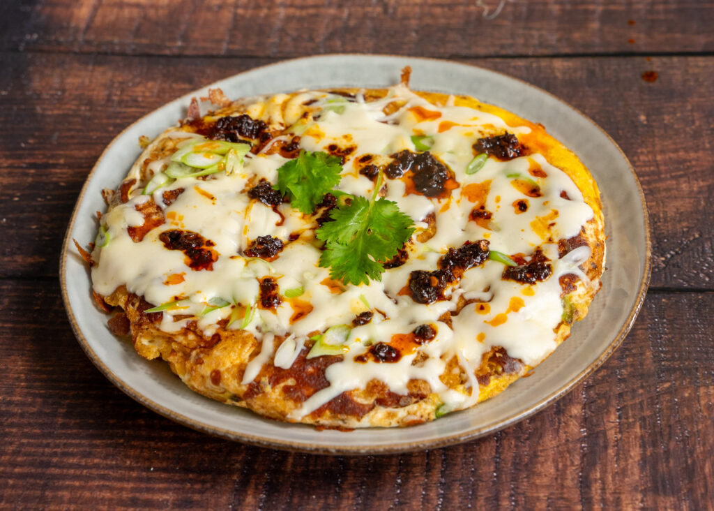 cheesy chips omelette