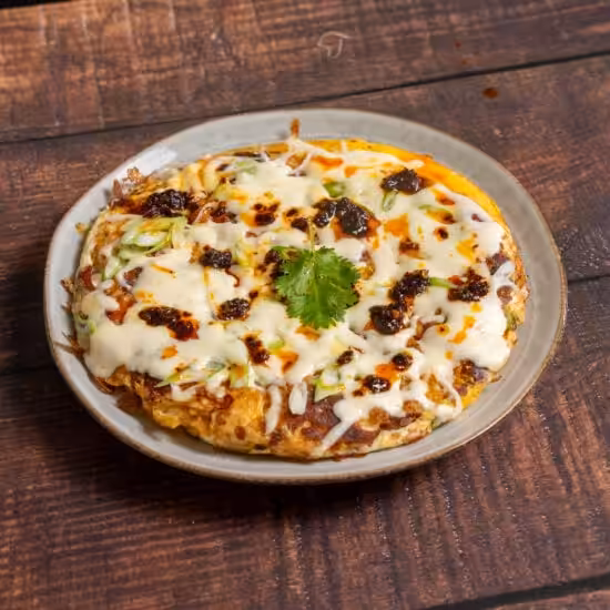 cheesy chips omelette