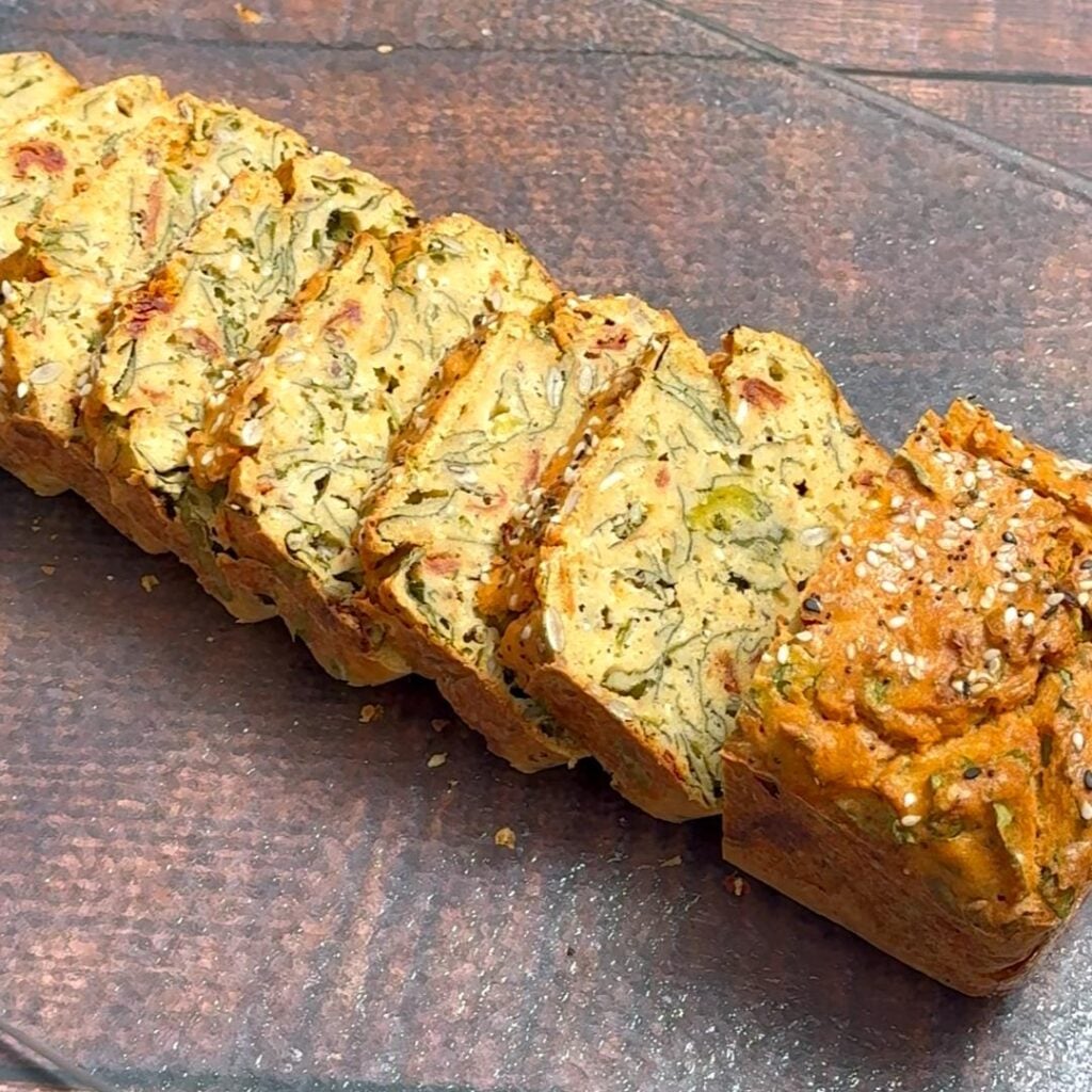 Flourless Lentil Bread with Spinach & Seeds — No Yeast, No Flour enjoy seeds spinach lentil bread