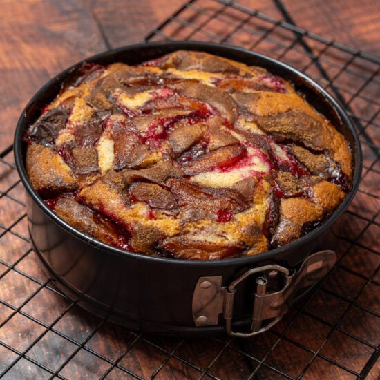 fresh plum cake