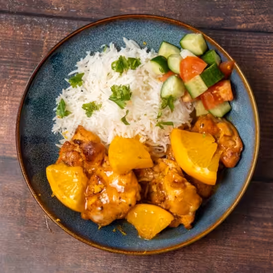 tangy orange chicken meal
